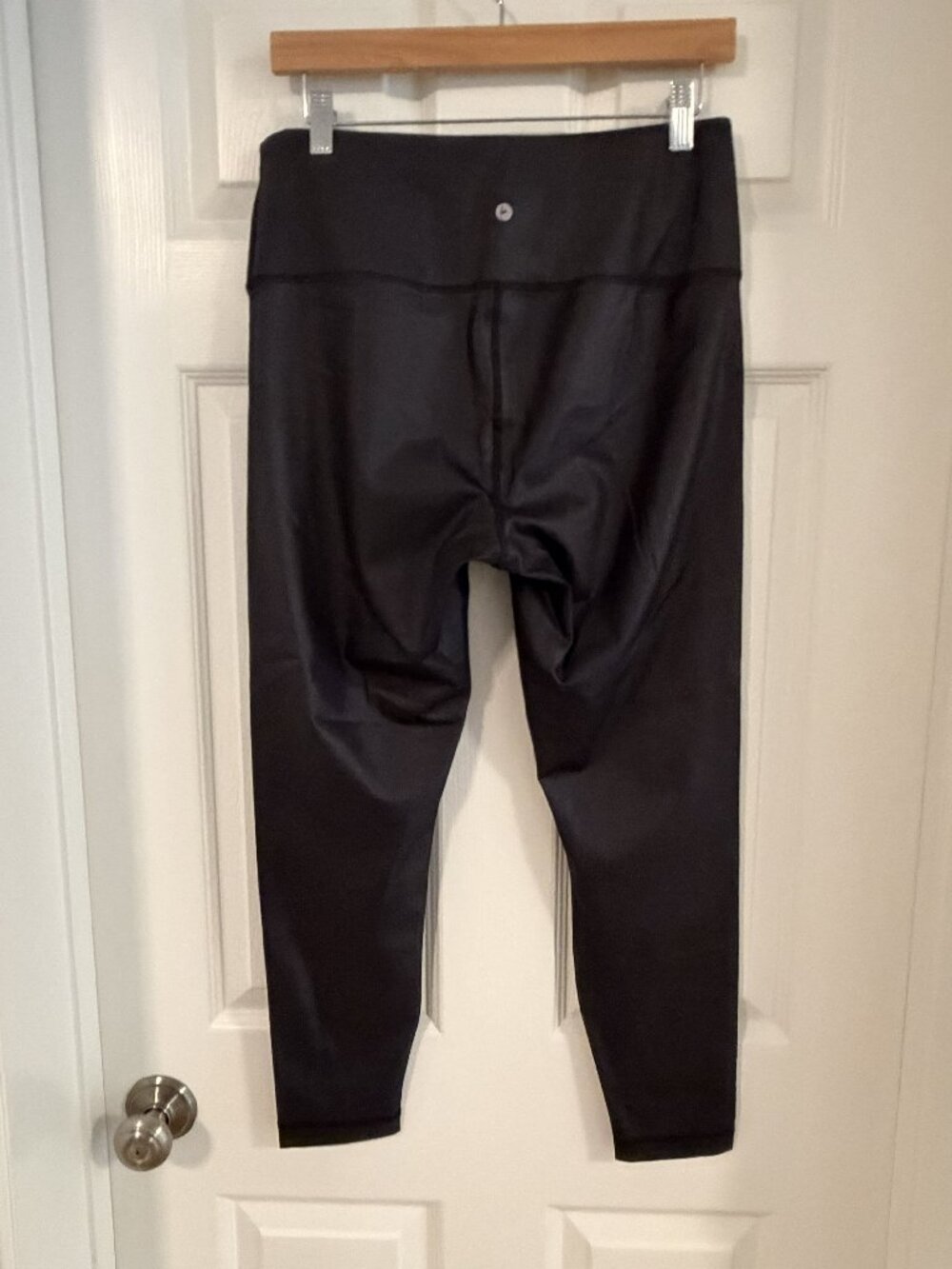 90 Degree by Reflex Leather like Stretch Pants, Size L